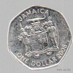 Ямайка. 1 доллар  2005