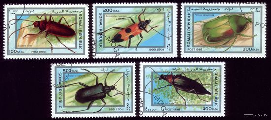 5 марок 1998 год Сомали Жуки