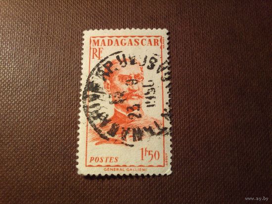 Французский Мадагаскар 1946 г.Маршал Джозеф Галлиени (1849-1916).