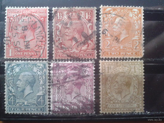 Англия 1912 Король Георг 5 6 марок