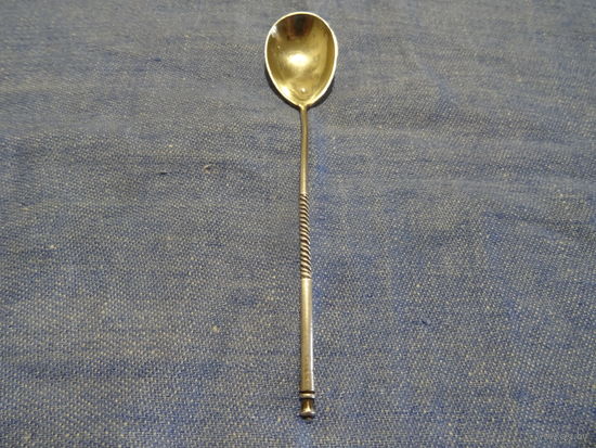 Ложка чайная , серебро 84 пр., период 1908-1917 г.г., дл.13,5 см, вес 13 гр.