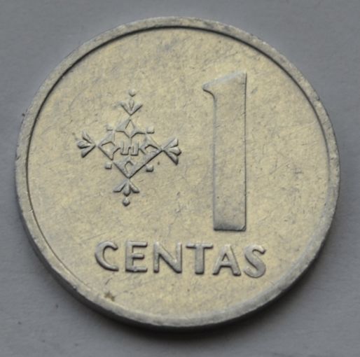 Литва, 1 цент 1991 г.