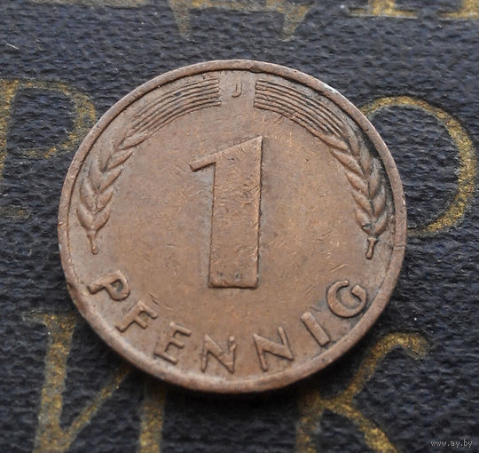 1 пфенниг 1950 (J) Германия ФРГ #17