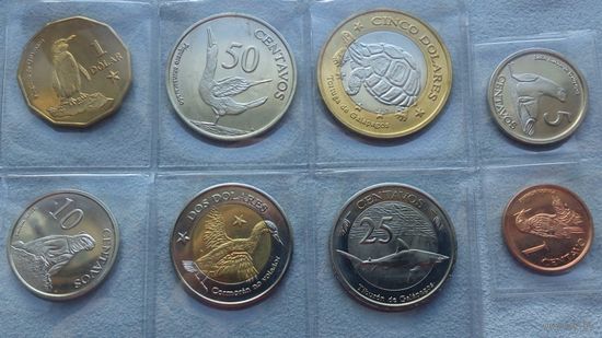 Галапагосские острова 2008, 8 монет