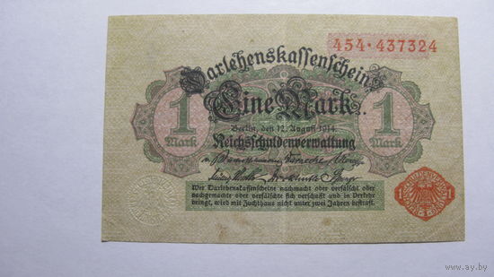 Германия 1 марка 1914 г. Ro51b ( Редкость )