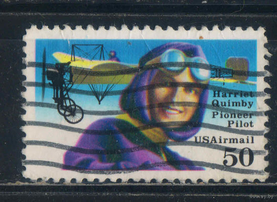 США Авиа 1991 Пионеры авиации Гарриет Куимби Самолет Брелио XI  #2130