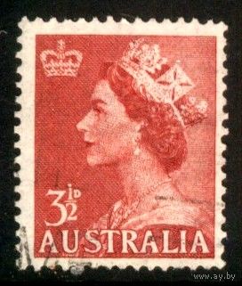 Австралия 1953 Mi# 229 Королева Елизавета II. Гашеная (AU02)