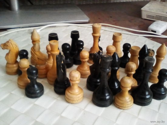 Шахматные фигурки СССР деревянные без доски шахматной