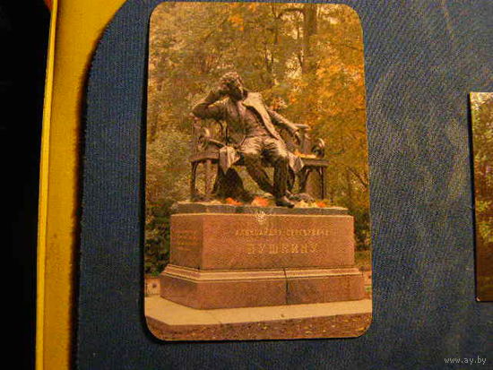 Календарик 1983 Памятник Пушкину