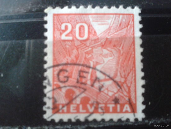 Швейцария 1934 Стандарт, ландшафт 20с