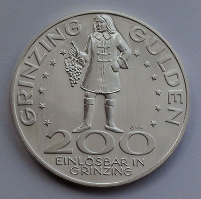 Австрия. Гринцинг. 200 шиллингов, 1983