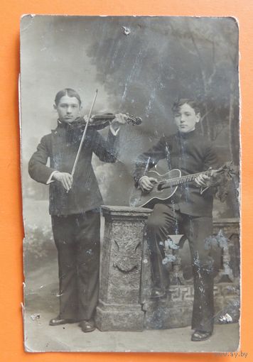 Фото "Юные еврейские музыканты", до 1917 г.