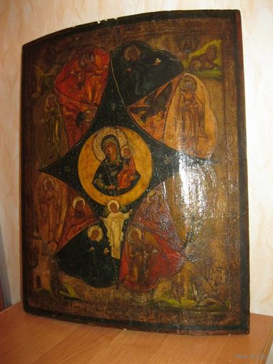 Старинная чудотворная икона Божией Матери "Неопалимая Купина".