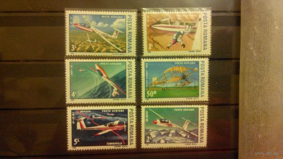 Самолеты, авиация, транспорт, техника, воздушный флот, марки, Румыния, 1987
