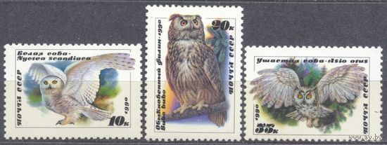 Фауна птицы Совы. 3 м**. СССР. 1990 г. (С)