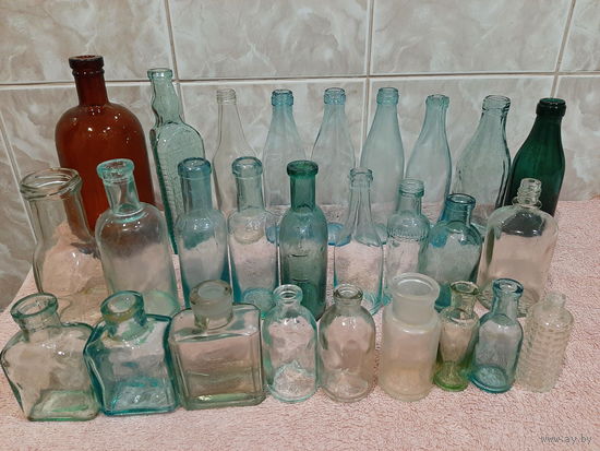 Бутылки пузырьки старинные