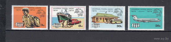 Транспорт. 100 лет ВПС. Фиджи. 1974. 4 марки. Michel N 320-323 (3,4 е)