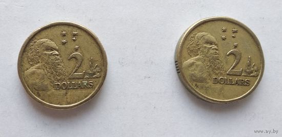 Австралия 2 доллара, 1988 5-12-28*29
