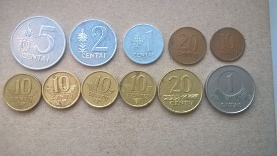 Монеты Литвы. (U-)