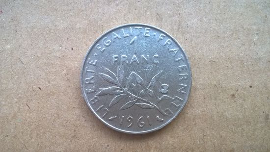 Франция 1 франк, 1961г.  (D-69)
