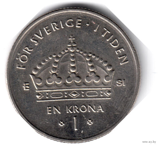 Швеция. 1 крона. 2007 г.