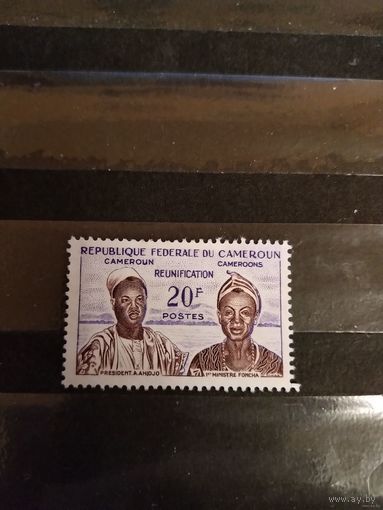 1962 Камерун президент Ахиджо и премьер министр Фонча дорогая чистая без клея без дыр(1-11)