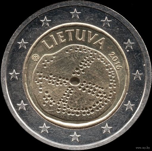 Литва 2 евро 2016 г. "Балтийская культура" КМ#221 (17-39)