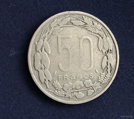 Экваториальные Африканские Штаты 50 франков 1961. Конго, Габон, Чад