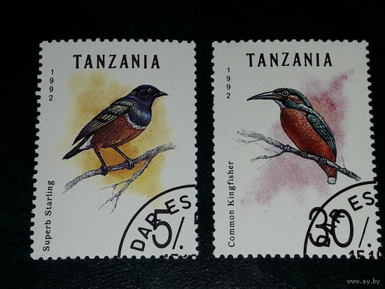 Танзания 1992 Фауна. Птицы. 2 марки