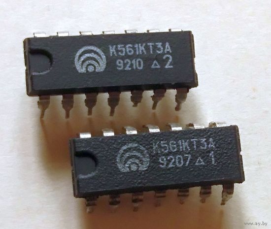 К561КТ3А К561КТ3 четырехканальный коммутатор цифровых и аналоговых сигналов