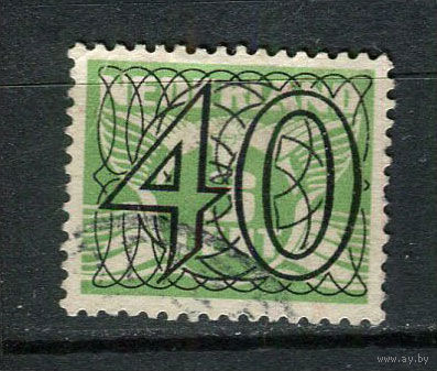 Нидерланды - 1940 - Цифры. Надпечатка нового номинала 40С на 3С - [Mi.367] - 1 марка. Гашеная.  (Лот 37DX)-T2P24