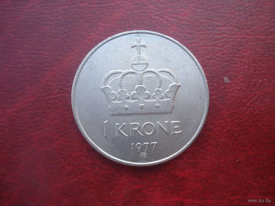 1 крона 1977 год Норвегия