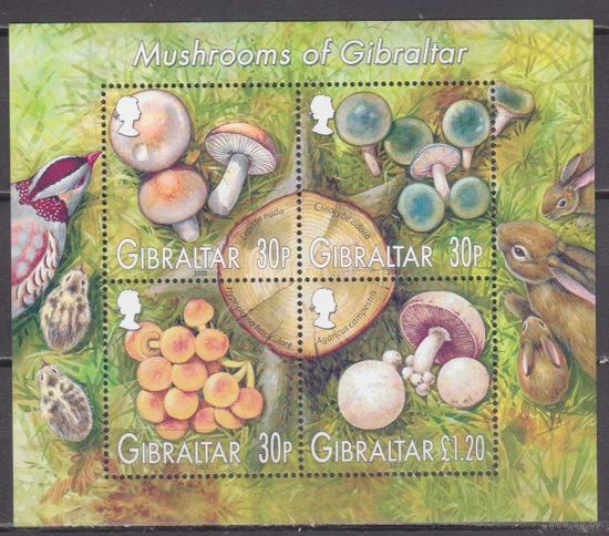 2003 Гибралтар 1054-57/B57 Грибы 6,00 евро