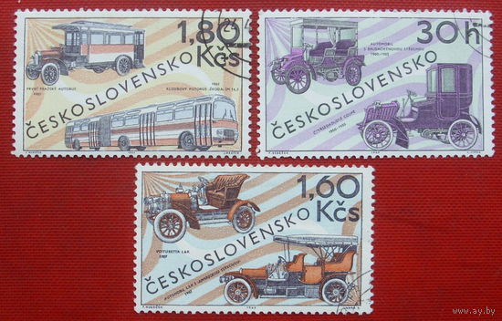 Чехословакия. Автомобили. ( 3 марки ) 1969 года. 4-1.