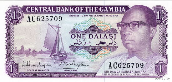 Гамбия, 1 даласи обр. 1971(87) г., UNC