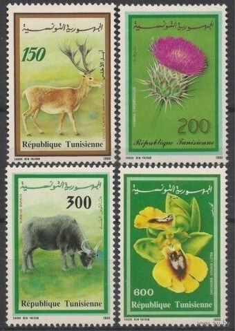 1990 Тунис 1219-1222 Фауна и флора