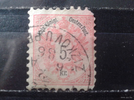 Австро-Венгрия 1883 Герб 5 крейцеров К 9 1/2
