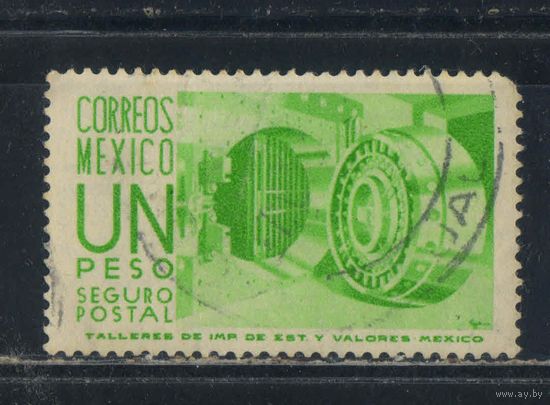 Мексика Респ Доплатные к почтовому страхованию 1950 Денежное хранилище Стандарт #12