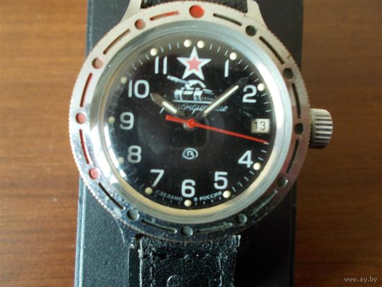 Часы Восток 2416Б Командирские автоподзавод корпус хромированная латунь