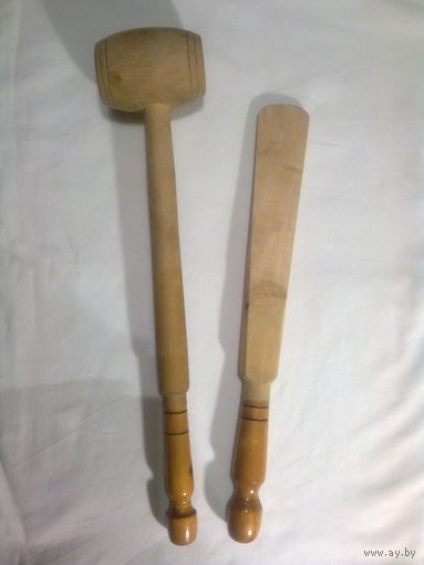 Молоток и лопатка деревянные для кухни # 2