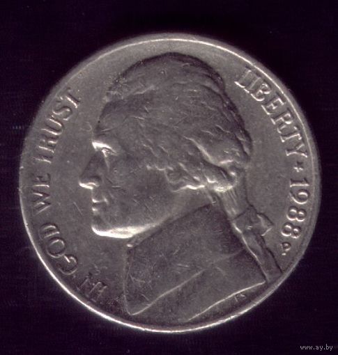5 центов 1988 год Р США
