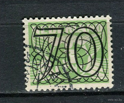 Нидерланды - 1940 - Цифры. Надпечатка нового номинала 70С на 3С - [Mi.370] - 1 марка. Гашеная.  (Лот 40DX)-T2P24