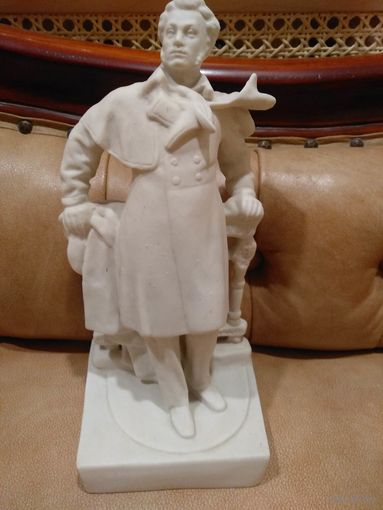 Статуэтка Пушкин артель керамик 50 х годов