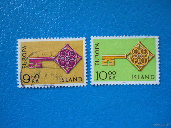 Исландия. 1968 г. Мi-418-419. Europa. CEPT.