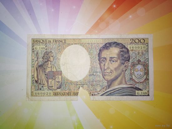 Франция 200 франков 1992г