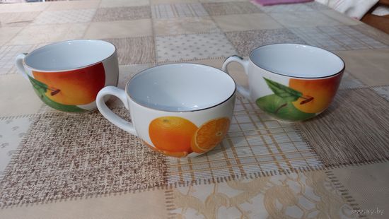 Чашки для чая 3 шт.одним лотом