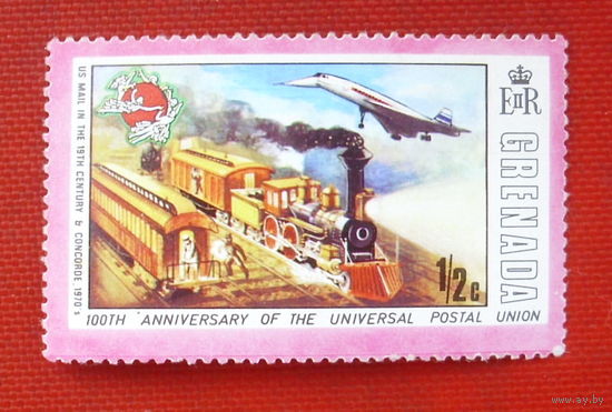 Гренада. 100 лет почтовому союзу. ( 1 марка ) 1970 года. 10-17.