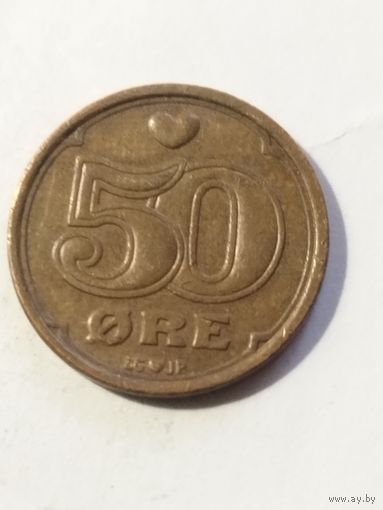 Дания 50 оре 1990