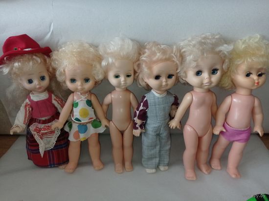 Куклы СССР. Красная шапочка, куклы- блондинки