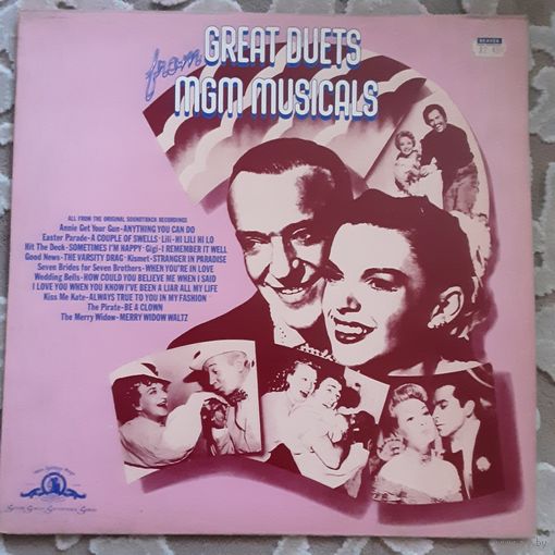 VARIOUS ARTISTS - GREAT DUETS FROM MGM MUSICALS (UK) LP